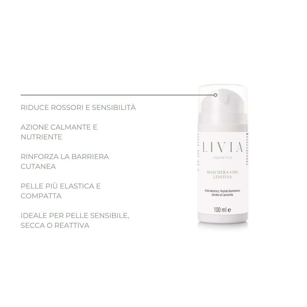 Maschera viso lenitiva