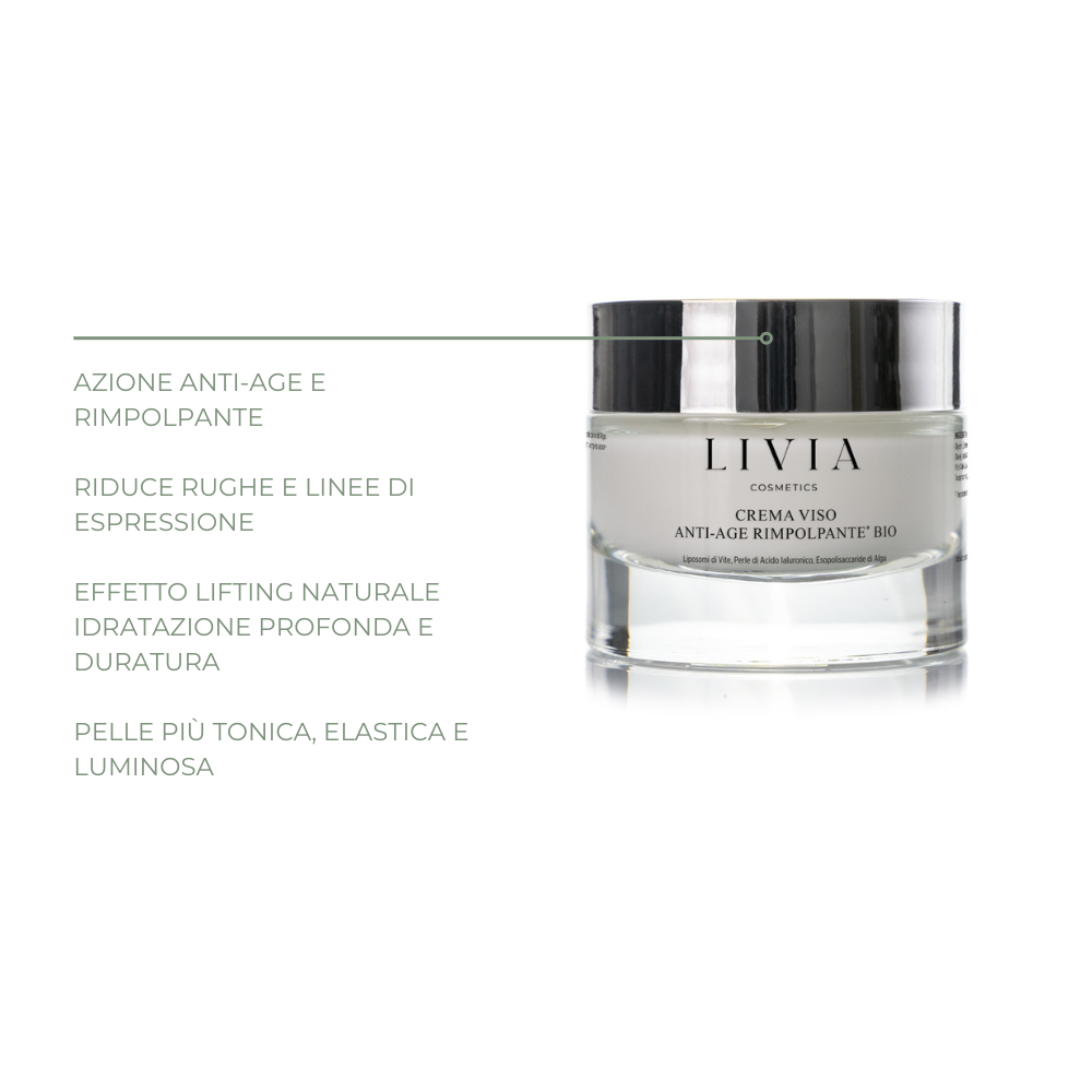 Crema viso anti-age rimpolpante bio