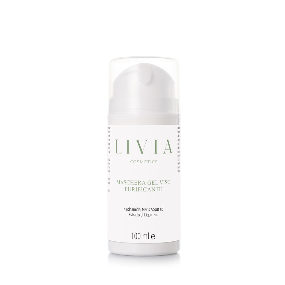 Maschera viso purificante in gel